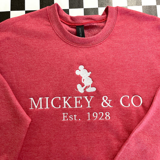 Mickey and Co Sweatshirt, Embroidered