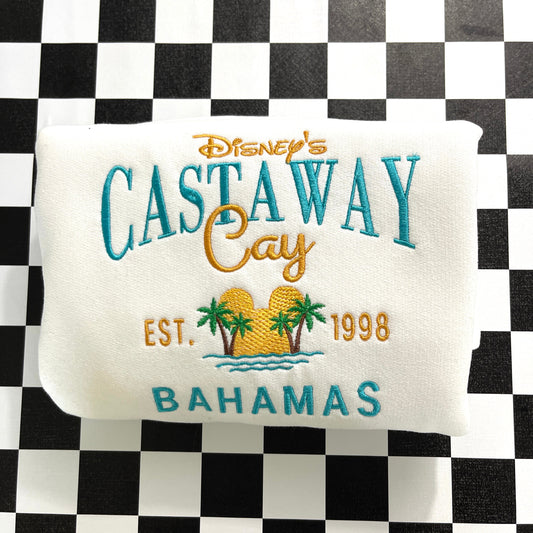 Castaway Cay Sweatshirt, Embroidered